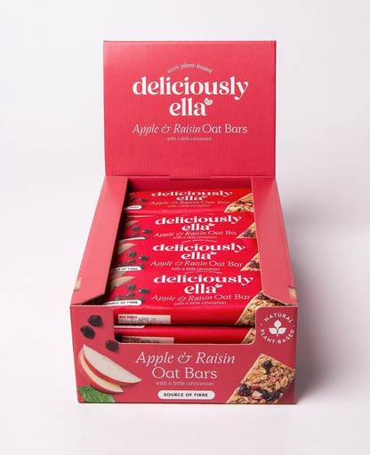 Deliciously Ella Apple Raisin & Cinnamon Oat Bars 16 x 50g