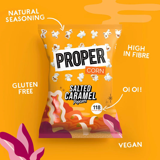 Propercorn Salted Caramel Popcorn 24 x 28g