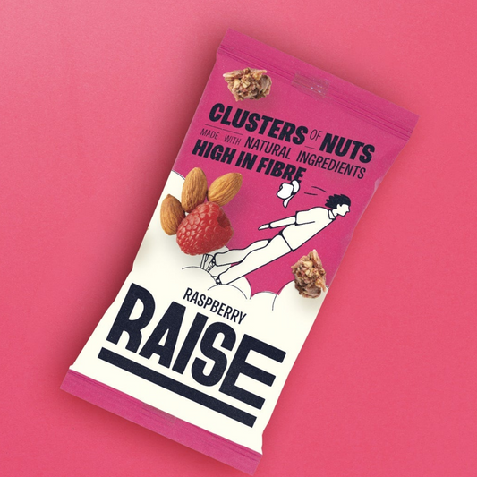 Raise Nut & Seed Clusters - Raspberry (12 x 35g)