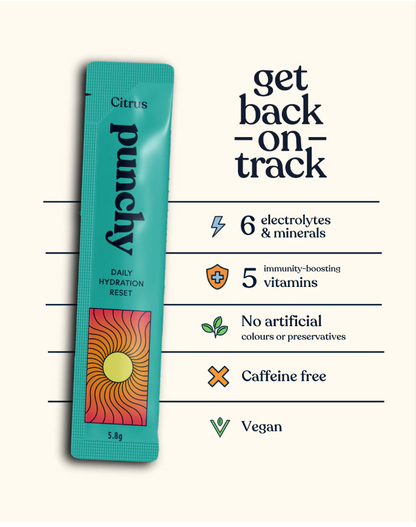 Punchy Daily Hydration Reset Citrus - 30 Sachets