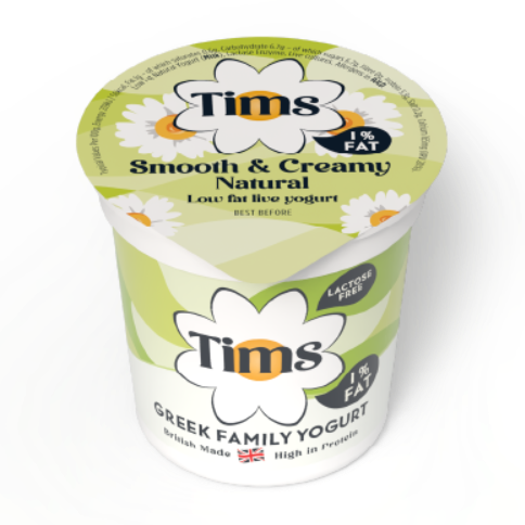 Tims Dairy 1% Fat Live Yogurt (12 x 110g)