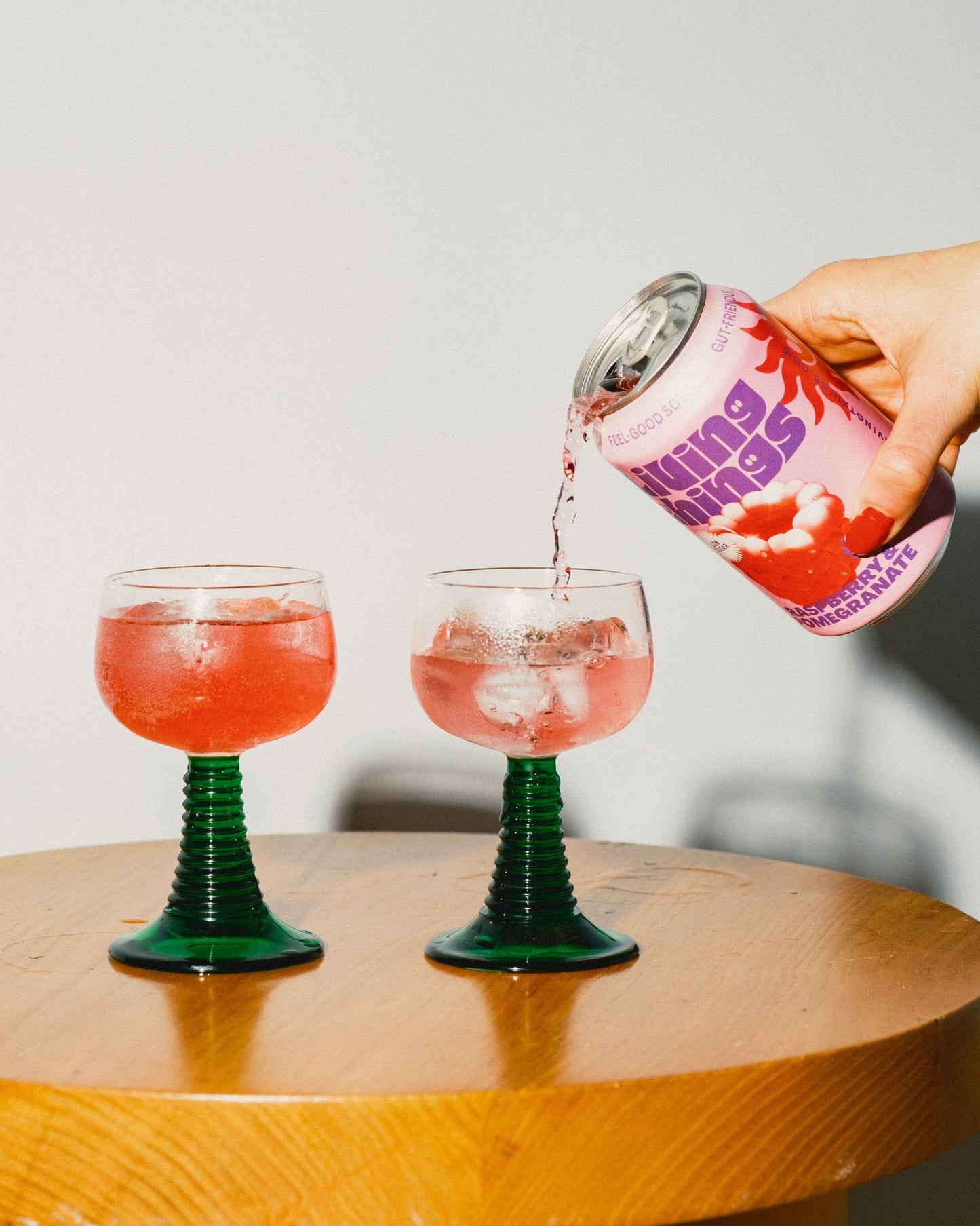 Living Things – Raspberry & Pomegranate Soda – 12x330ml