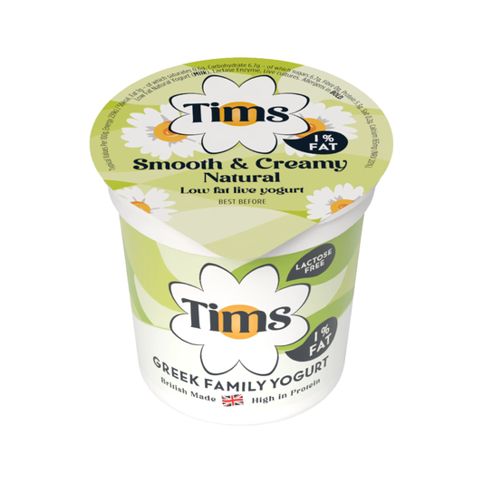 Tims Dairy 1% Fat Live Yogurt (12 x 110g)