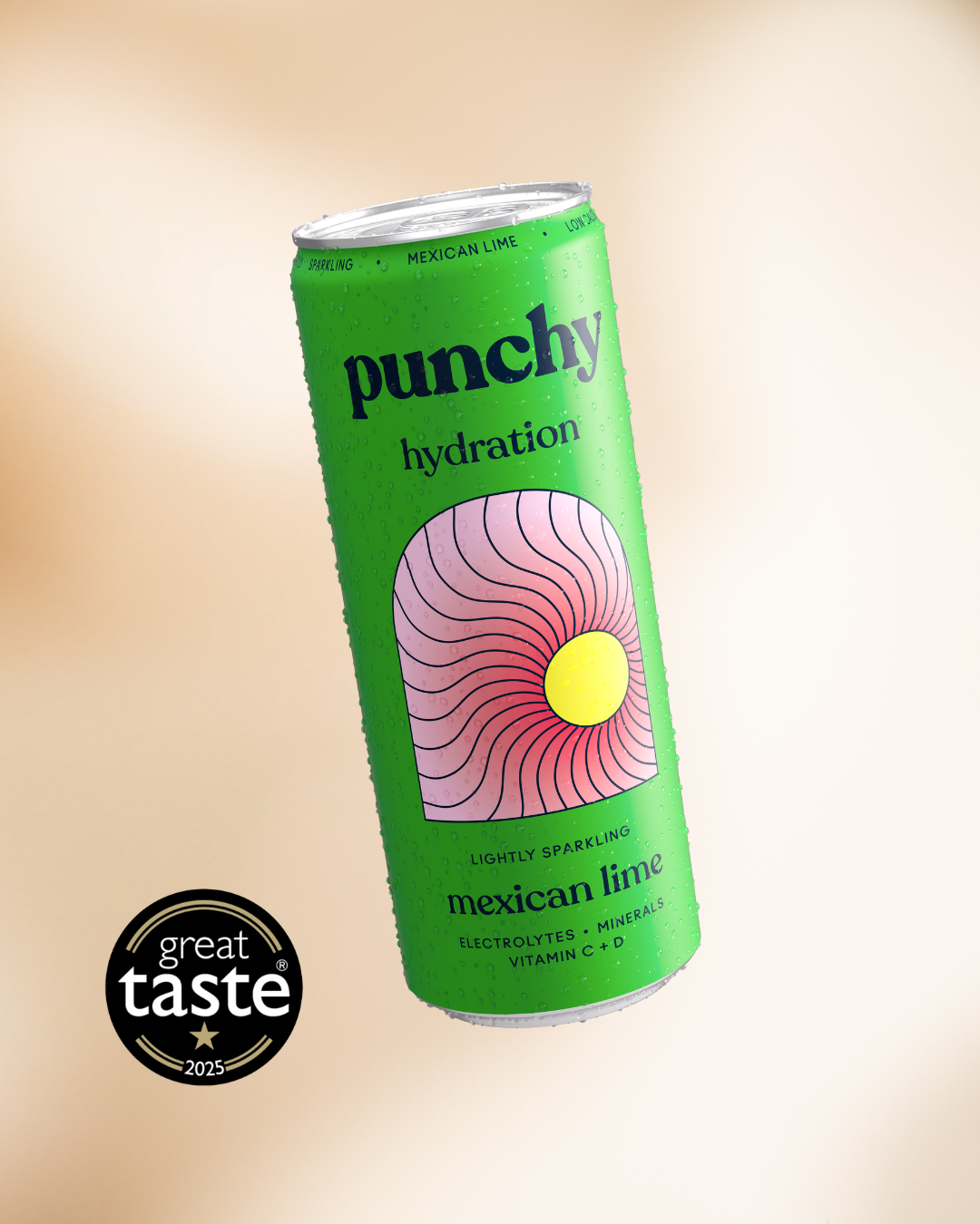 Punchy Mexican Lime Electrolyte Sparkling Vitamin Drink - 12 x 330ml