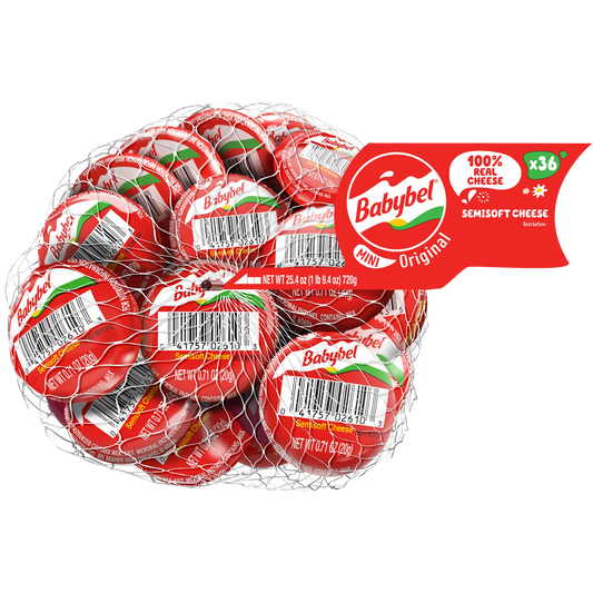 Mini Babybel Original Cheese Snacks 20g (Pack of 36)