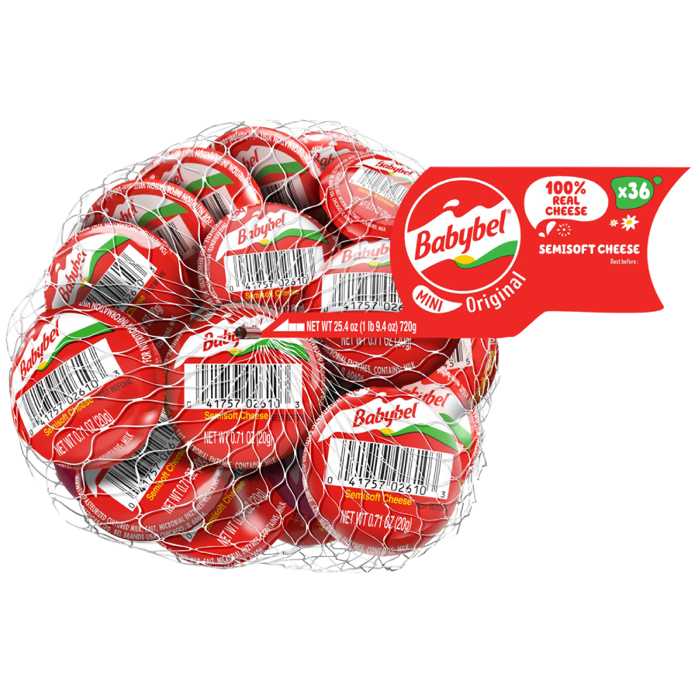 Mini Babybel Original Cheese Snacks 20g (Pack of 36)