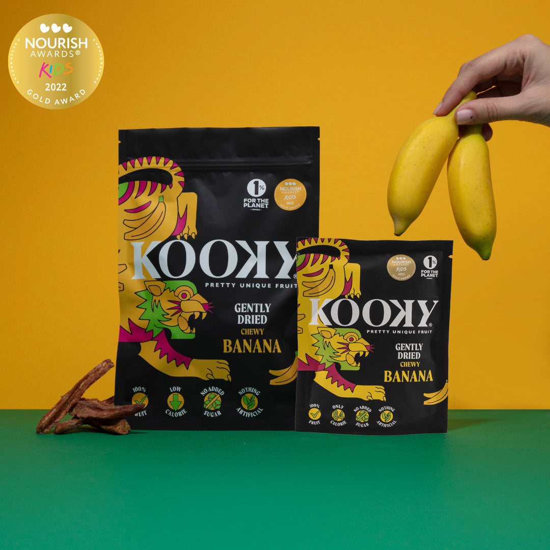KOOKY - Gently Dried Banana (12 x 25g)