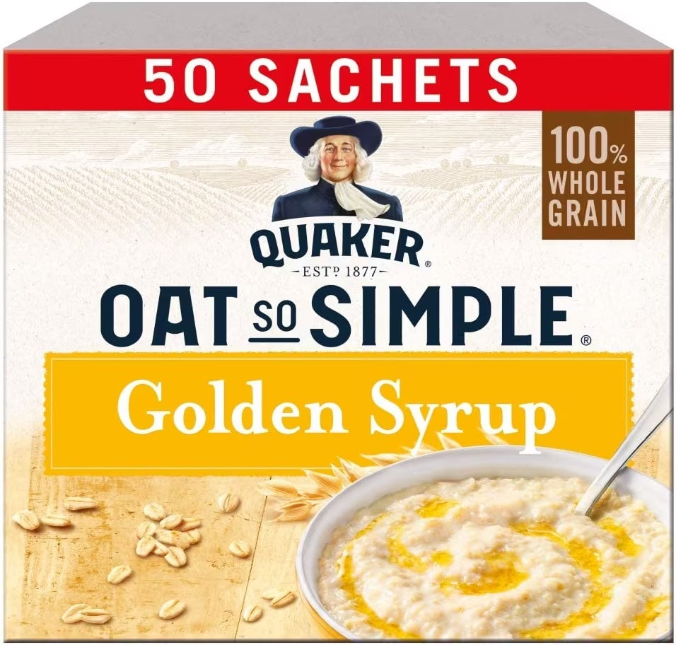 Quaker Oat Golden Syrup Porridge Sachets (36g x50) image 0