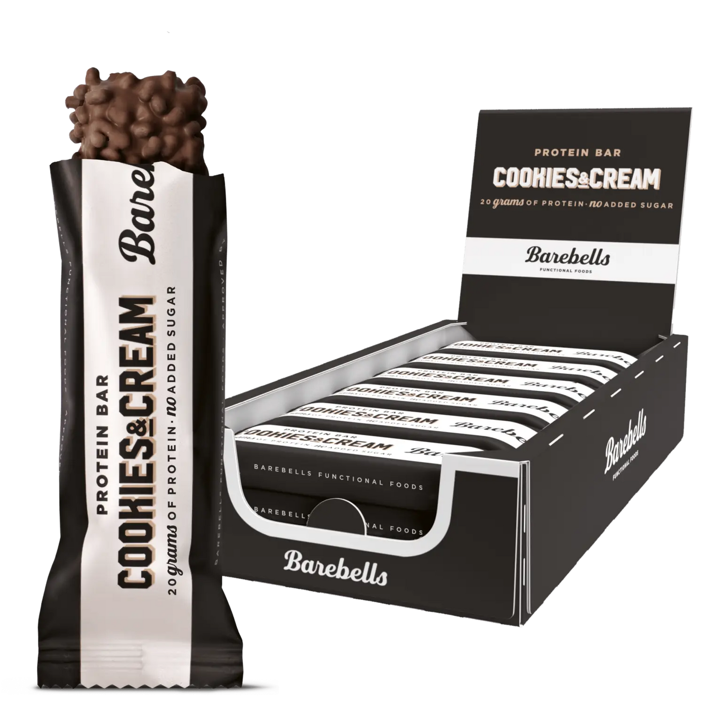 Barebells Protein Bar – Cookies & Cream - 12 x 55g