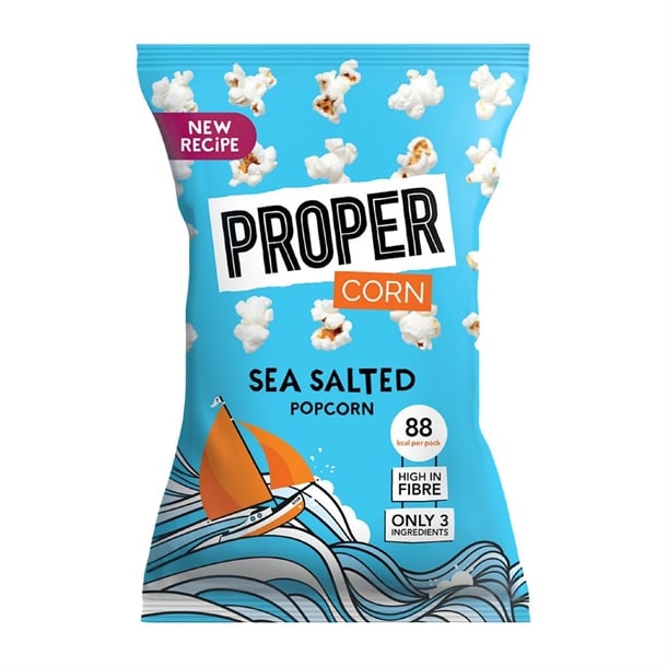 Propercorn Impulse Lightly Sea Salted Popcorn 24 x 20g