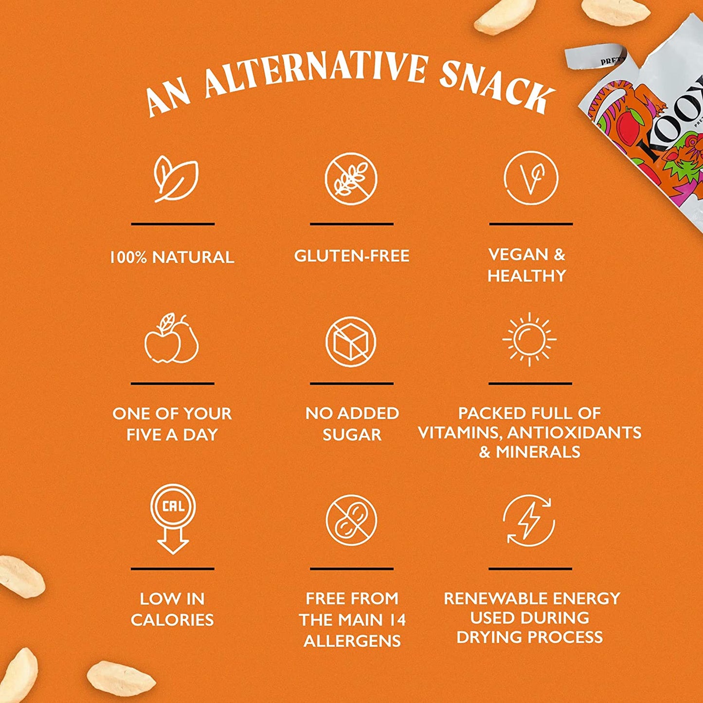 KOOKY Freeze Dried Mango (12 x 12g)