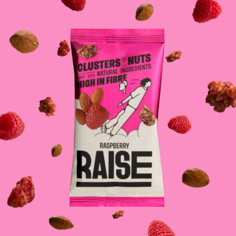 Raise Nut & Seed Clusters - Raspberry (12 x 35g)