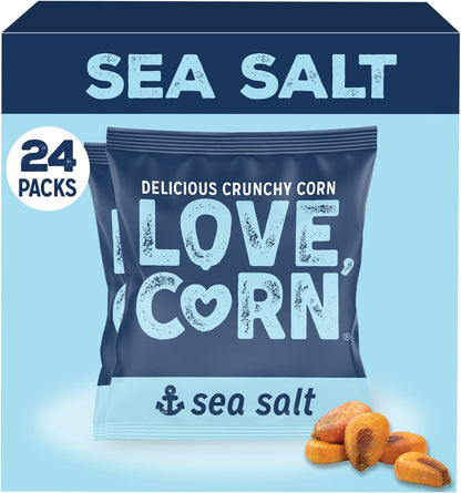 LOVE CORN Sea Salt Crunchy Corn Snack (24 x 20g)