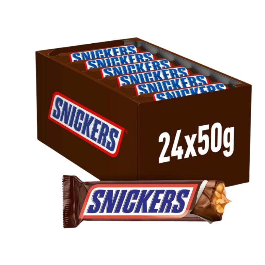 Snickers Chocolate Bar 24 x 50g