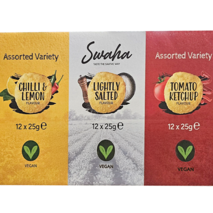 Swaha Crisps Mixed Box 36 x 25g