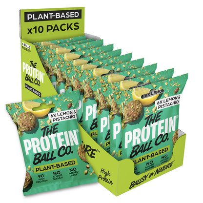 Lemon & Pistachio Plant Protein Balls - Box of 10 bags