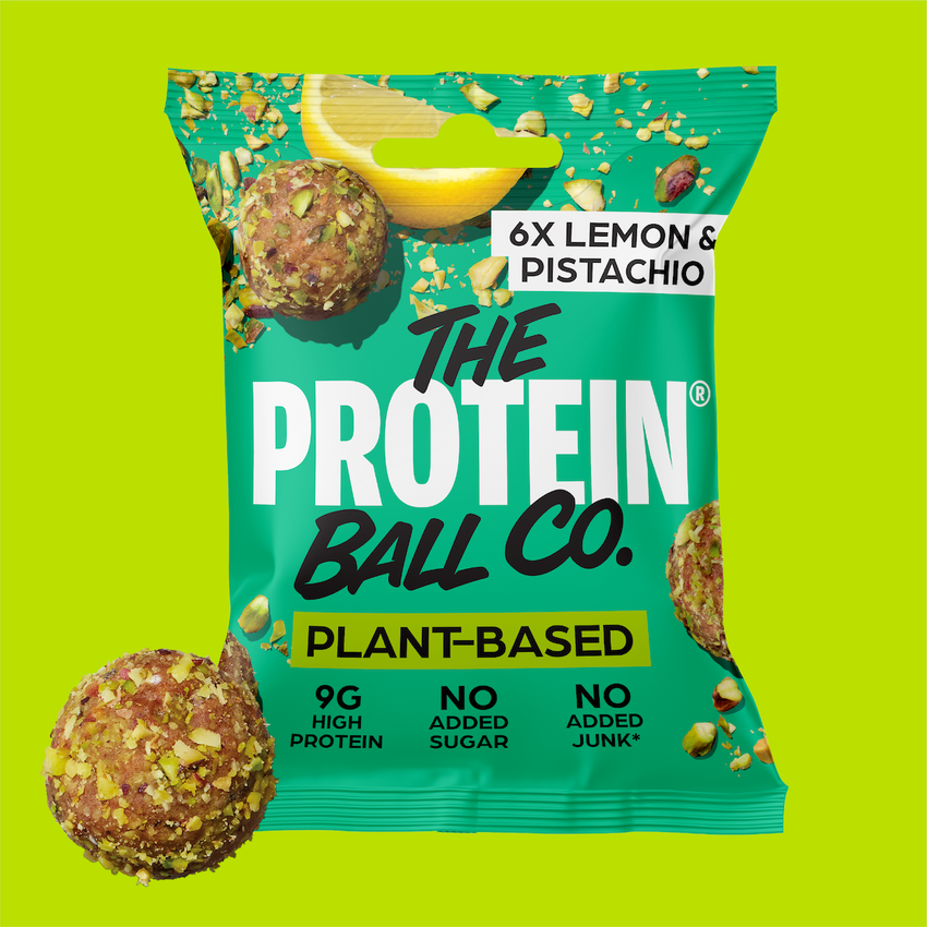 Lemon & Pistachio Plant Protein Balls - Box of 10 bags
